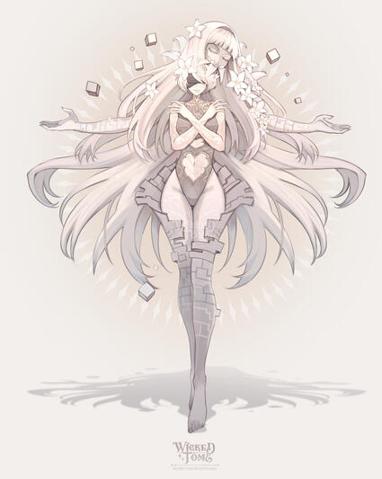 Her Inflorescence (NieR/FFXIV), Commission - 2023